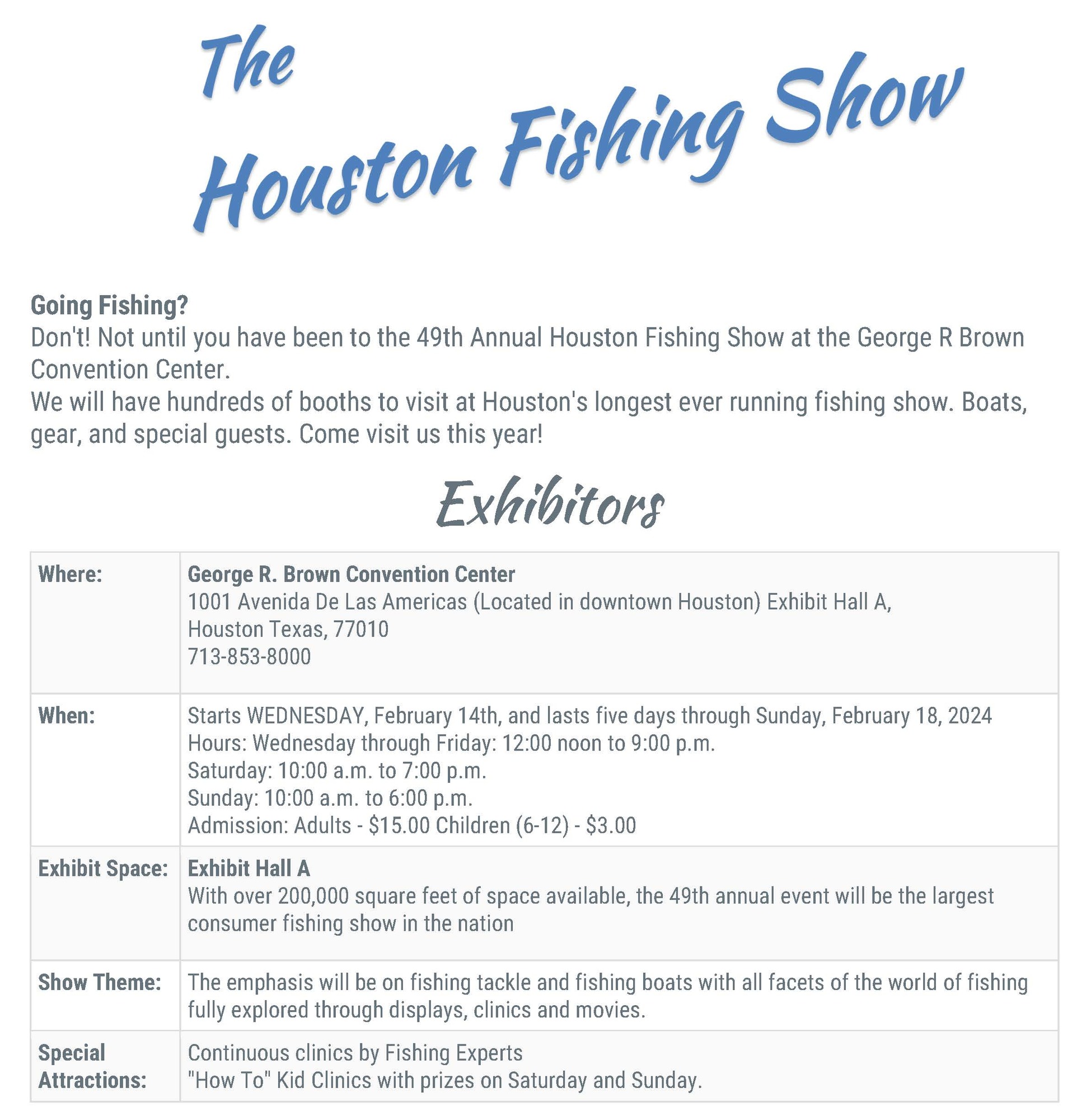 Houston Fishing Show